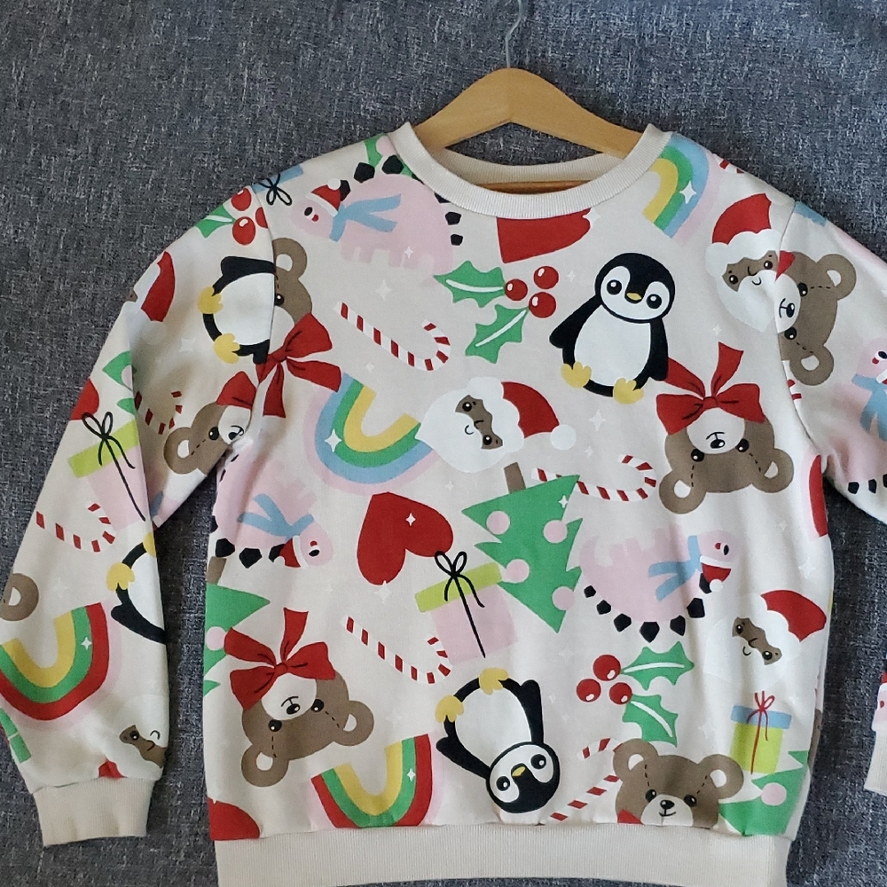 H&M Kids Sweater with Festive Print - Multicolor